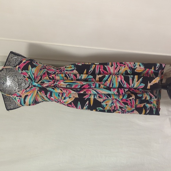 NWT Anthropologie abstract floral print dress - Picture 2 of 13